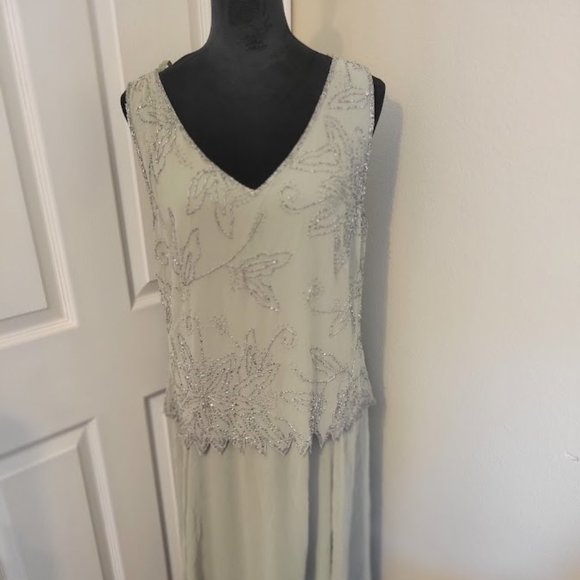 J Kara beaded dress with jacket with tags size 16 - Picture 2 of 11